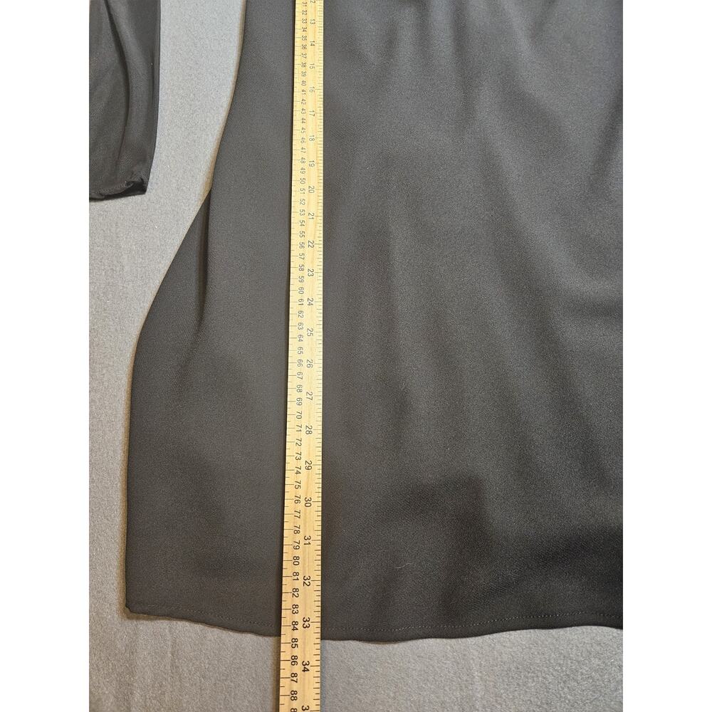 Barbara Taylor Dress Womens 8 Black 100% Rayon Long Sleeve - Picture 4 of 7